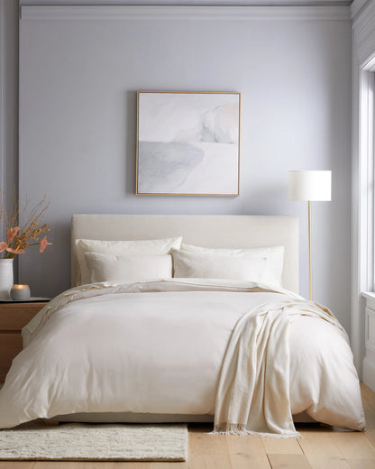 Mongolian Cashmere Cotton Duvet Cover - Twin / Grey