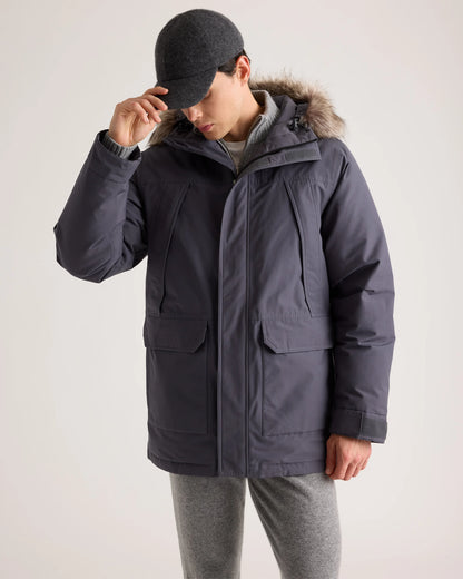 Responsible Down Hooded Parka - S / Storm Blue
