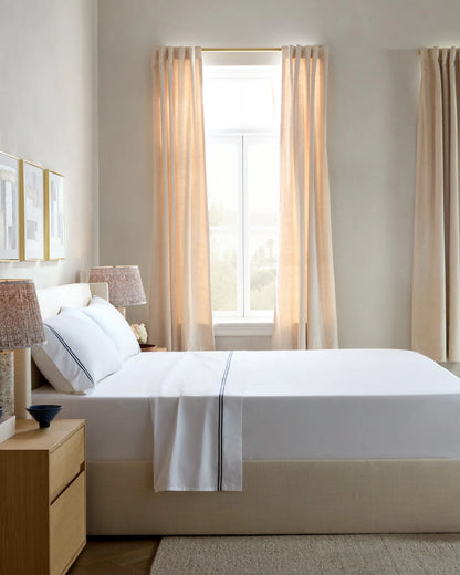 Organic Crisp Percale Deluxe Bedding Bundle - Twin / White