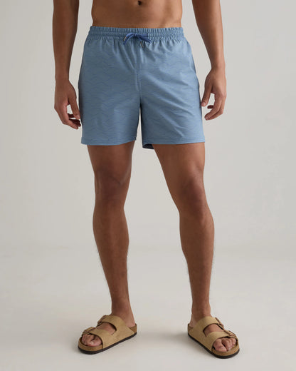 Italian Swim Trunks - 5.5" - XS / Navy Diamond Geo