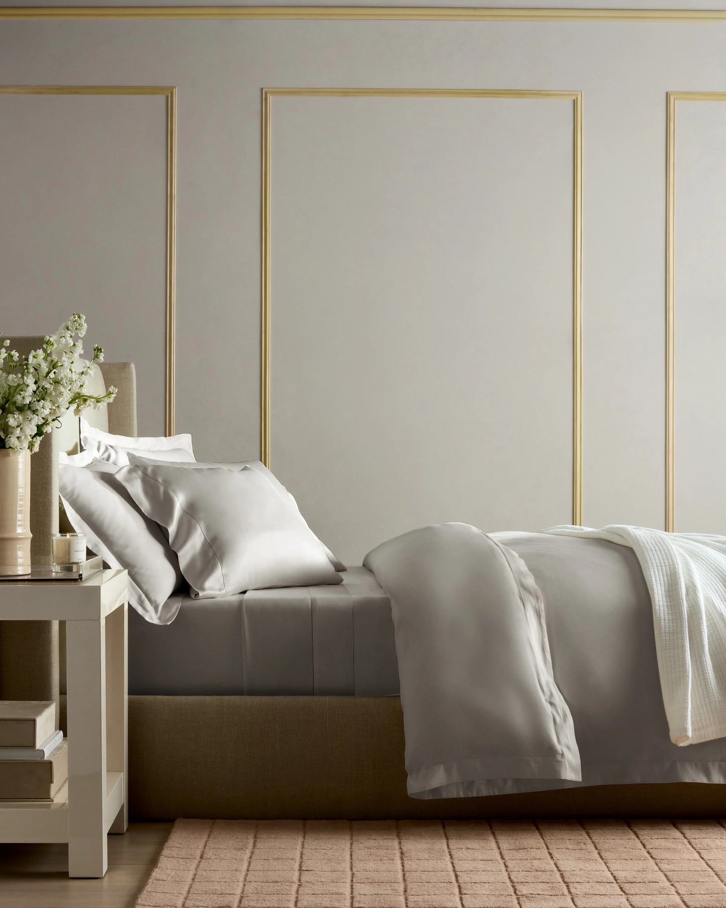 Signature Giza Cotton Sateen Deluxe Bedding Bundle - Twin / Dried Sage