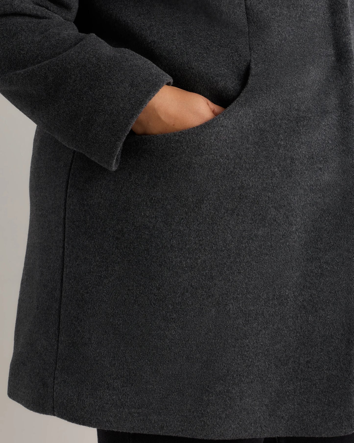 Wool Cashmere Cocoon Coat - 1X / Caramel