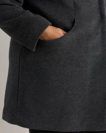 Wool Cashmere Cocoon Coat - 1X / Caramel