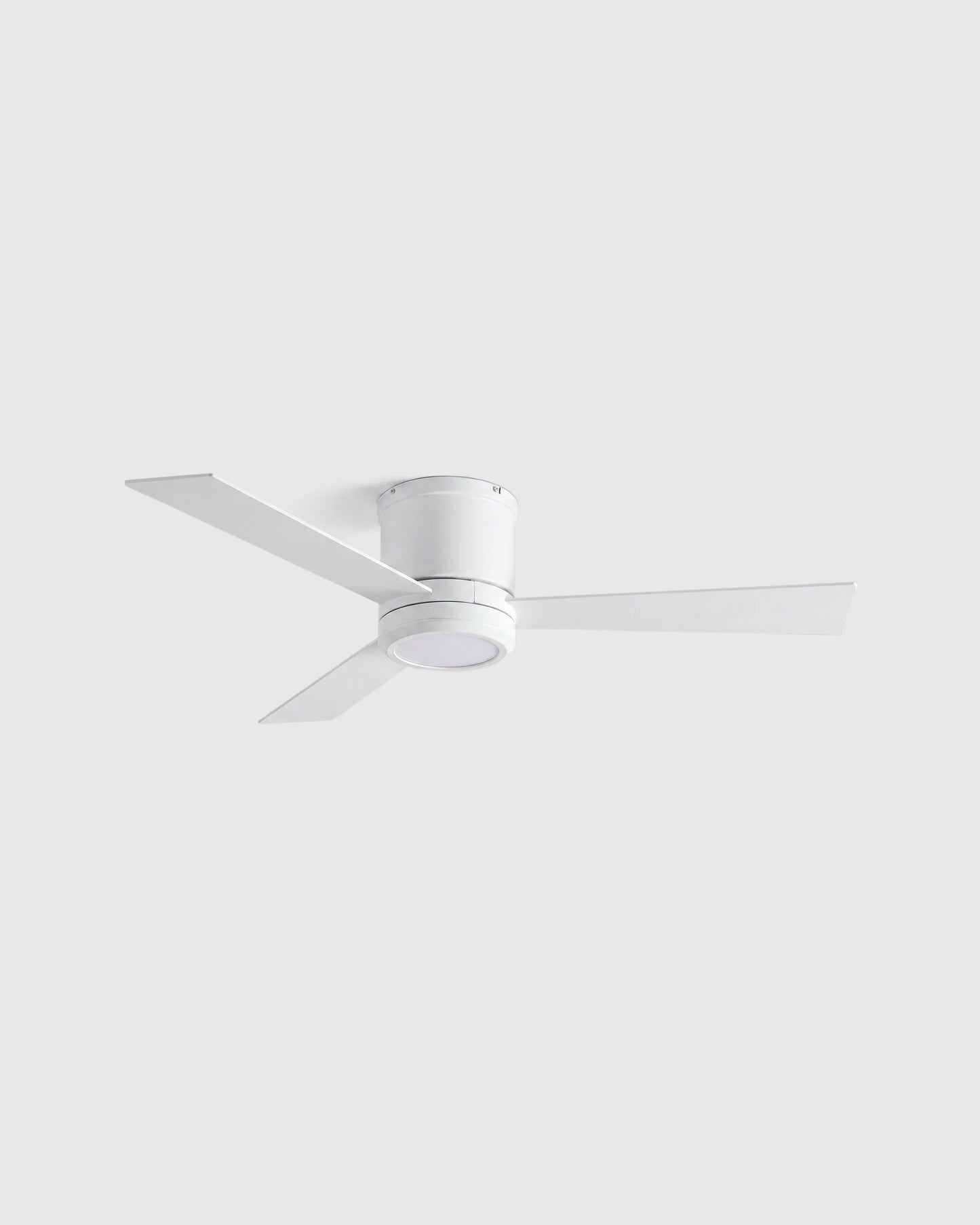 Simple Metal Hugger LED Ceiling Fan - 42" / White