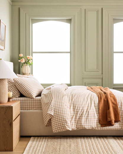 Organic Crisp Percale Deluxe Bedding Bundle - Twin / White