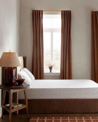 Organic Crisp Percale Fitted Sheet Set - Twin / Espresso
