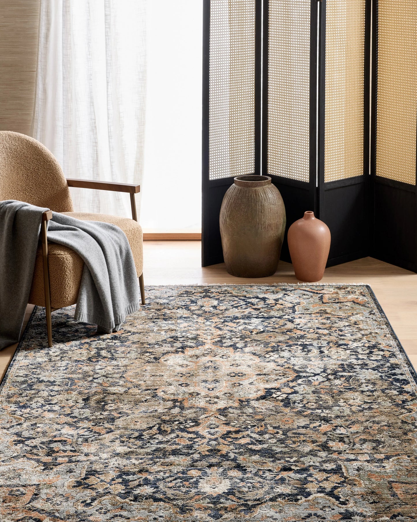 Sari Performance Rug - 5'3" x 7'10" / Spice/Gold