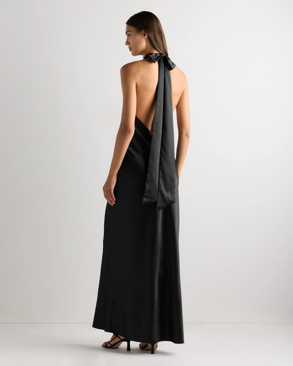 Catalina Stretch Satin Dress - 0 / Garden Sage Green