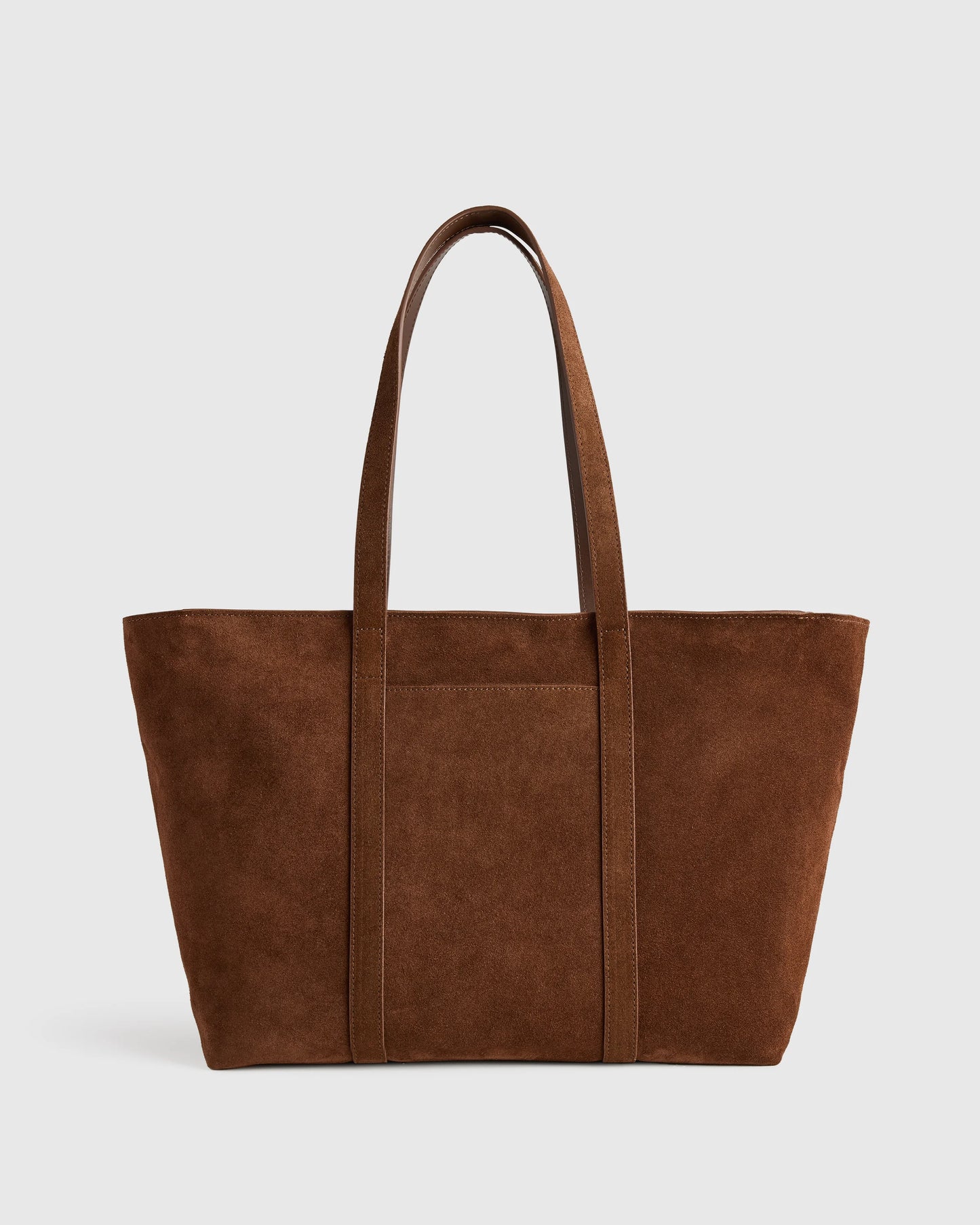 Italian Suede Everyday Tote - One Size / Whiskey