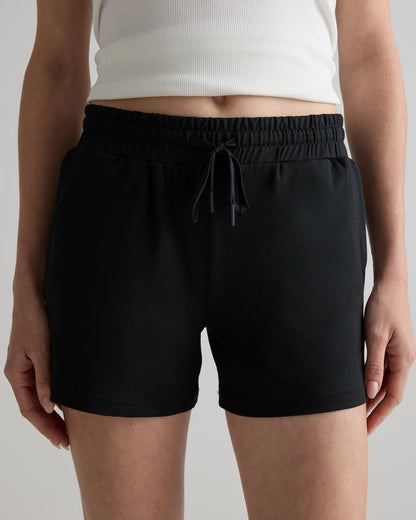 Flowknit Mid-Rise Shorts - XS / Heather Deep Navy