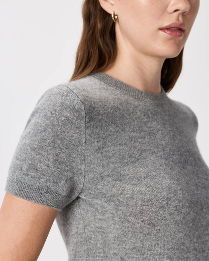 Mongolian Cashmere Tee - XS / Pale Custard Yellow