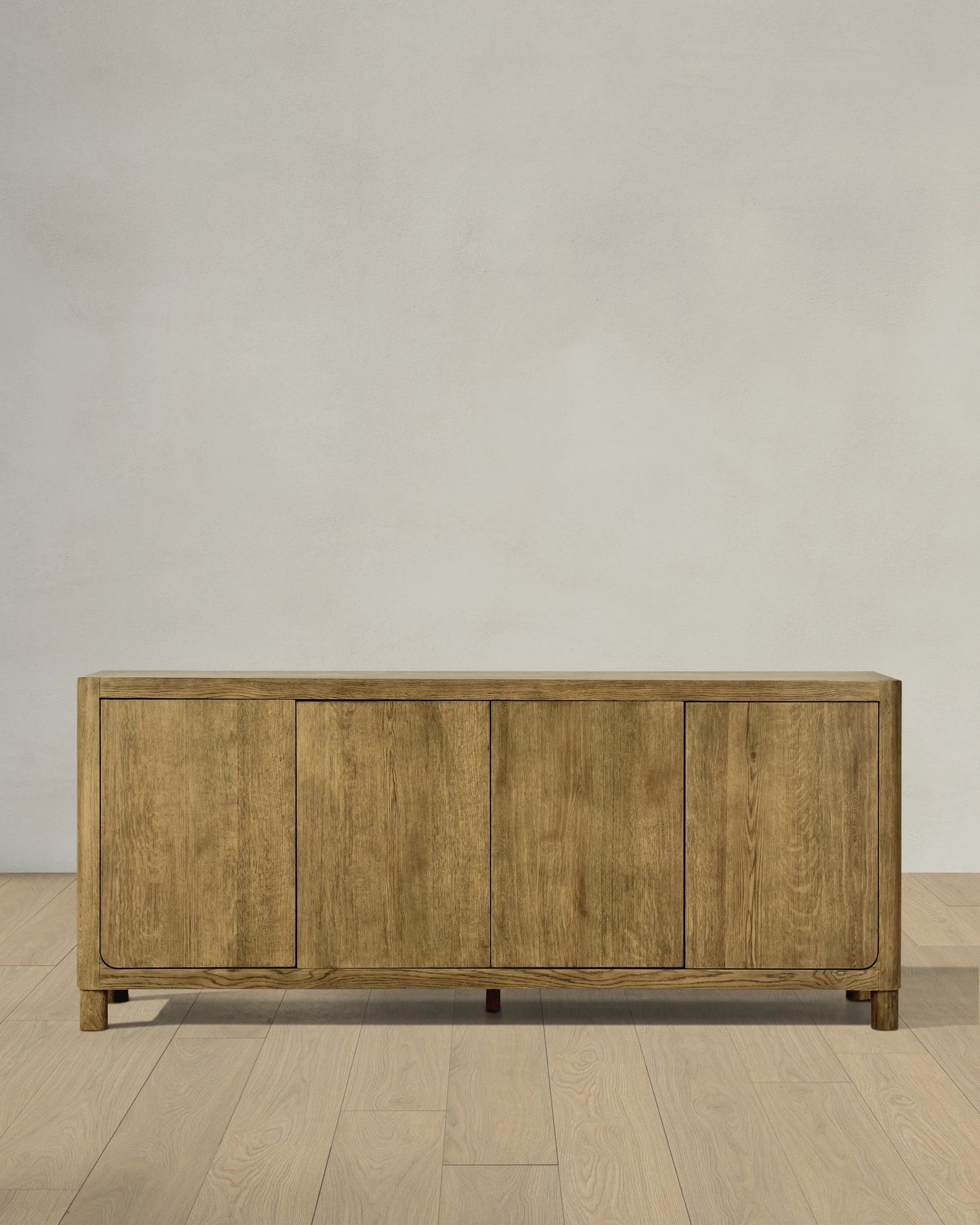 Rustic Oak Sideboard - One Size / Natural