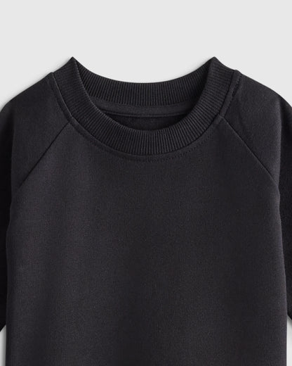 Organic Cotton French Terry Crew Neck Sweatshirt - 3-6M / Blue Stars