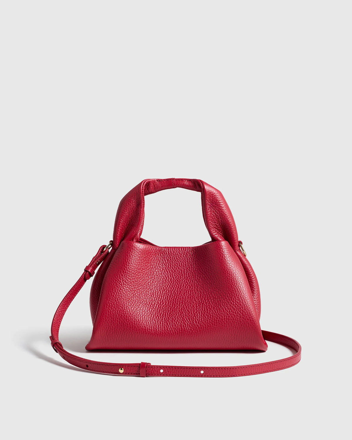 Italian Leather Trapeze Crossbody - One Size / Moonstone Blue