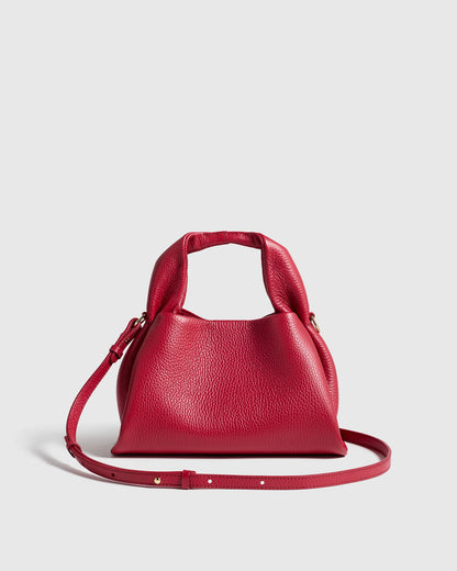 Italian Leather Trapeze Crossbody - One Size / Moonstone Blue