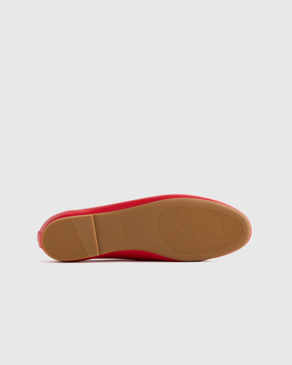 Italian Leather Glove Ballet Flat - 5 / Shell Pink