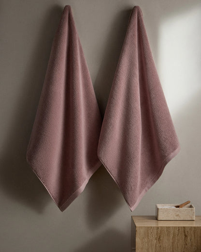 Plush Organic Turkish Cotton Bath Towel (Set of 2) - One Size / White