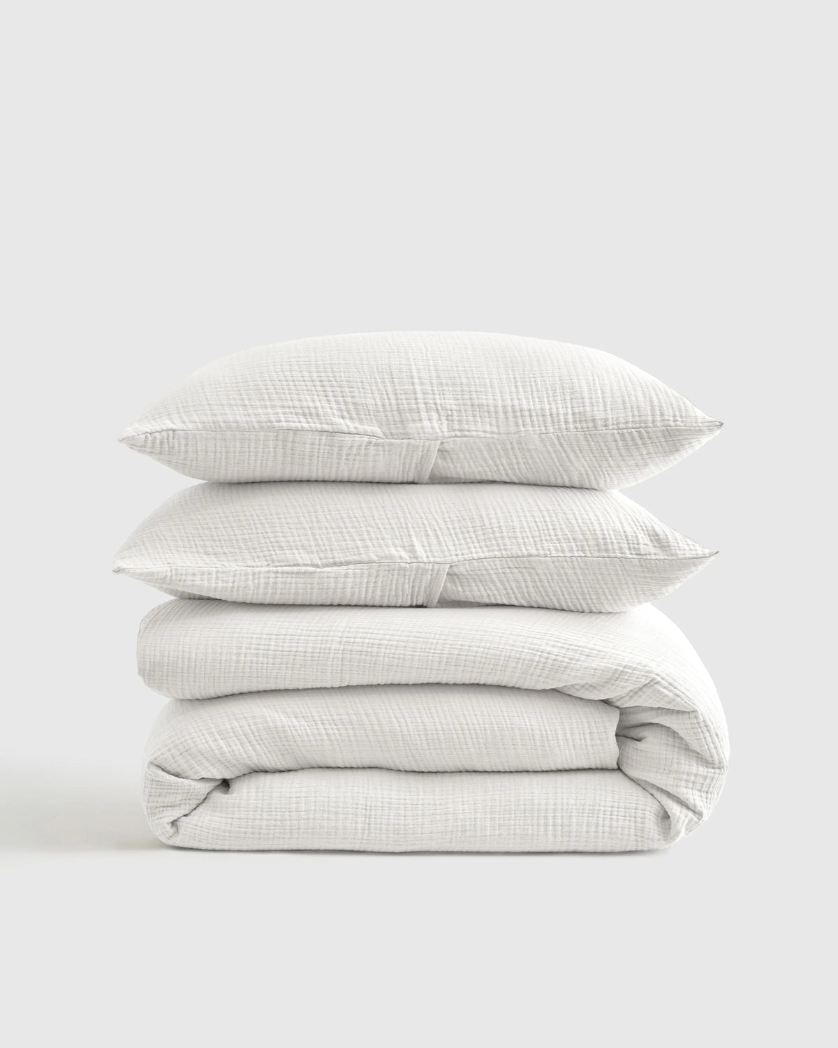 Organic Cotton Gauze Dream Quilt Set - Twin / Dried Sage
