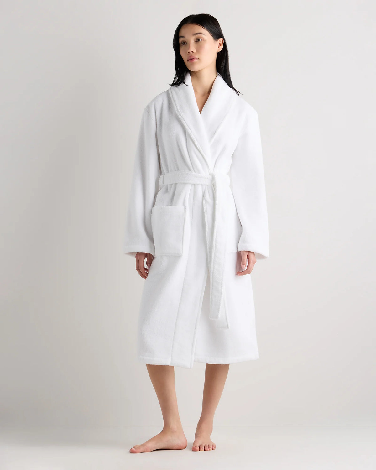 Turkish Cotton Terry Robe - XS / White