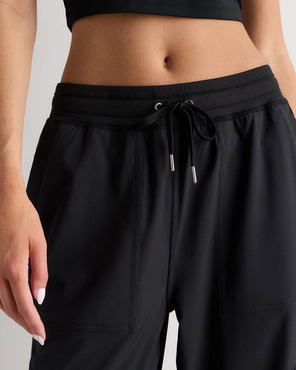 Performance Tech Cargo Mid-Rise Pants - XS / Black