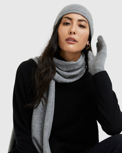 Mongolian Cashmere Gloves - One Size / True Navy