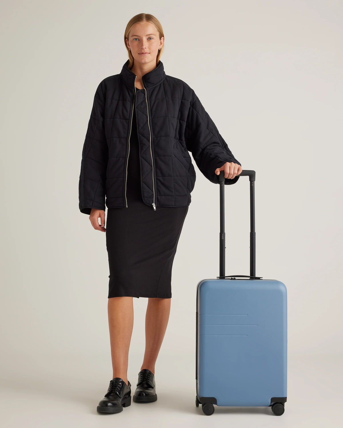 Small Carry-On & Large Check-In Suitcase Set - One Size / Olive