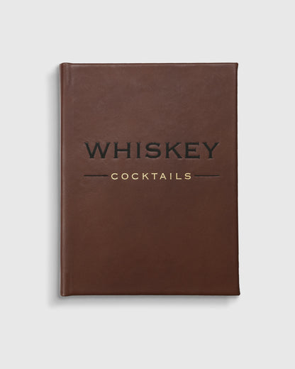Whiskey Cocktails Leather Bound Book - One Size / No Color