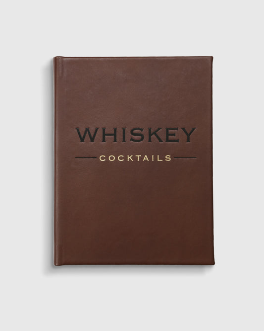 Whiskey Cocktails Leather Bound Book - One Size / No Color