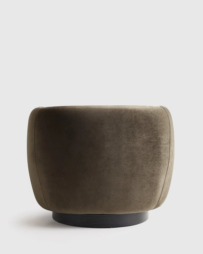 Performance Velvet Swivel Chair - One Size / Performance Velvet Taupe