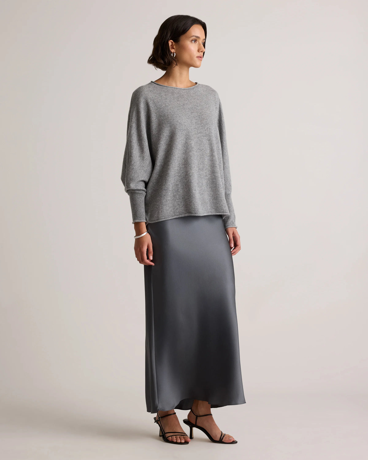 Mongolian Cashmere Batwing Sweater - S/M / Black