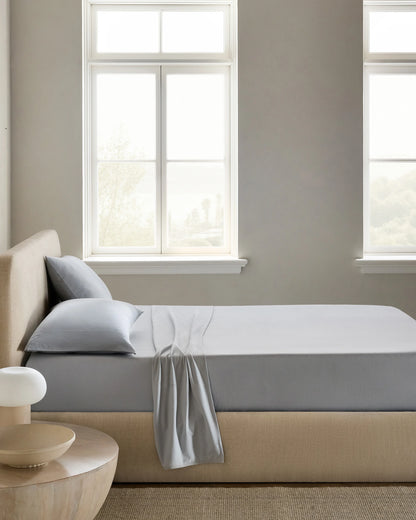 Organic Jersey Sheet Set - Twin / Light Blue