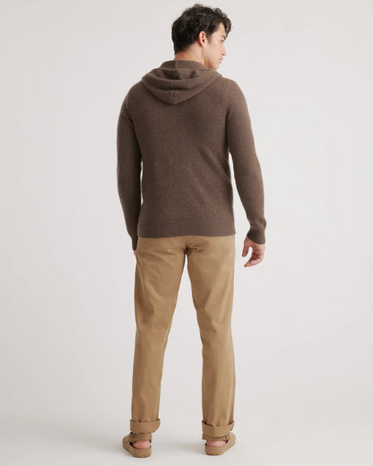 Mongolian Spring Cashmere Full-Zip Hoodie - S / Brown