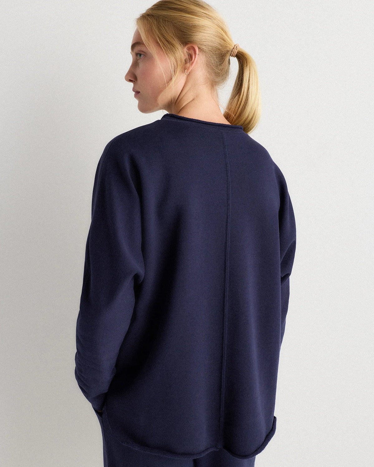 Organic French Terry Crew - XS / Ruby Red