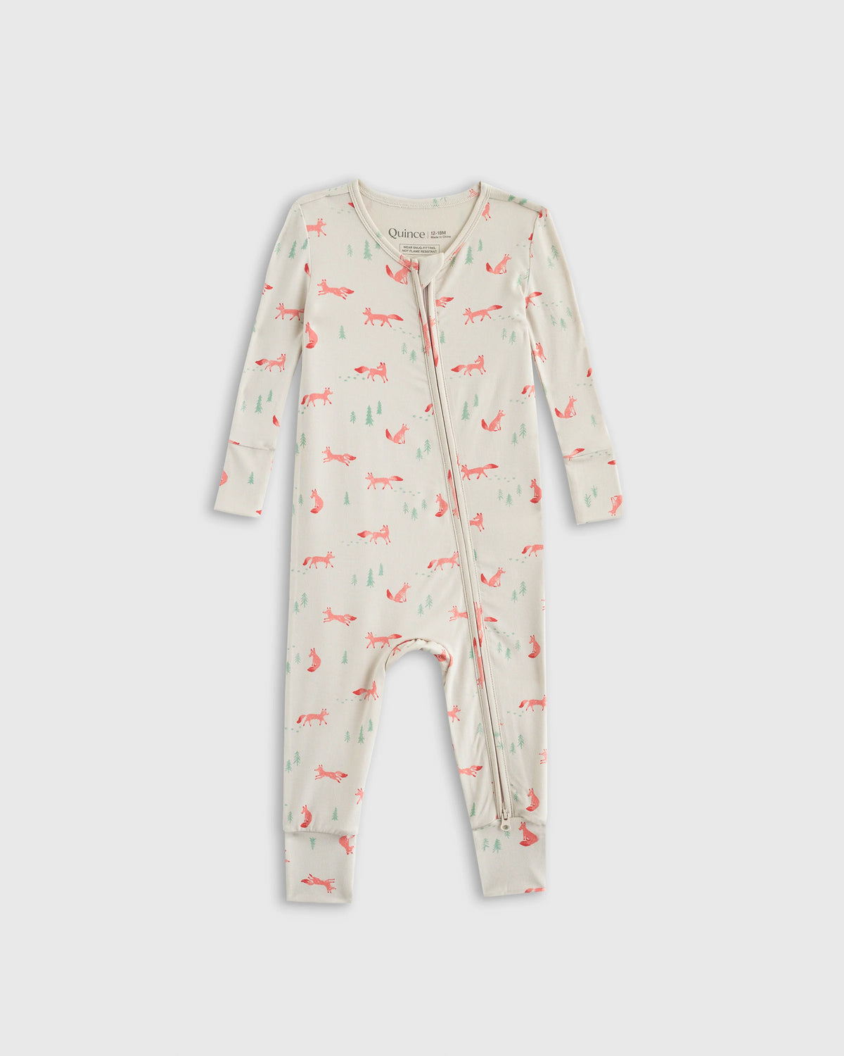 Bamboo One Piece Pajamas 2-Pack - 2T / Fox