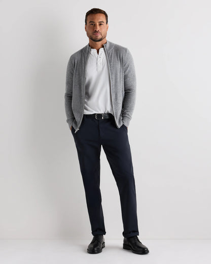 Mongolian Cashmere Full Zip Sweater - S / Teak