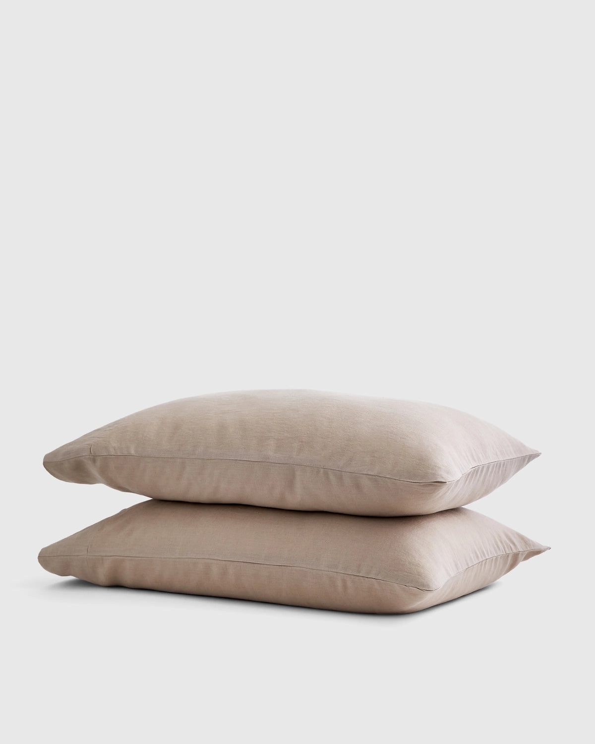 European Linen Pillowcase Set - Standard / White