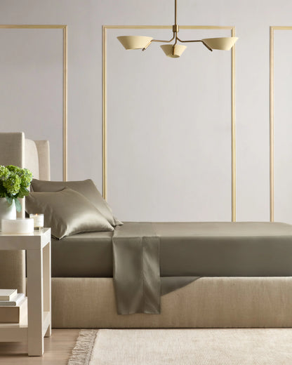 Signature Giza Cotton Sateen Sheet Set - Twin / Espresso