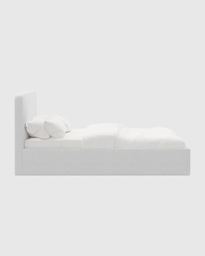 100% Linen Curved Bed - Full / Canvas