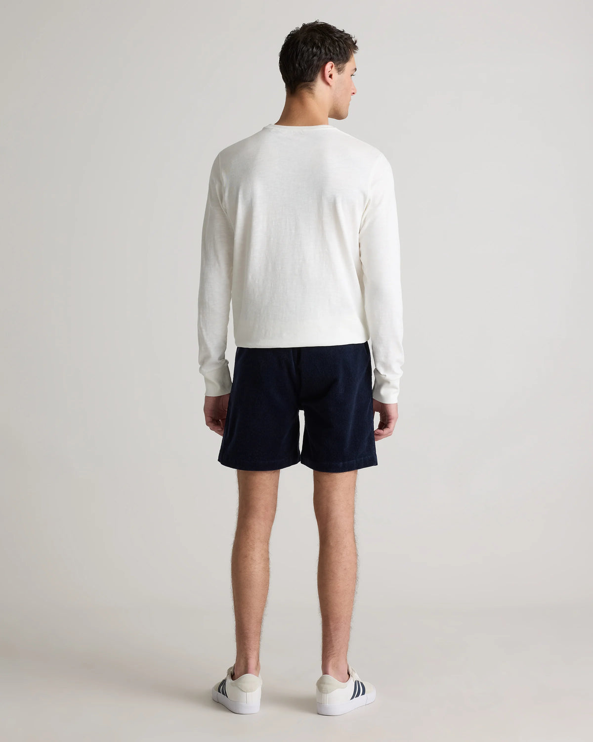 Organic Stretch Corduroy Shorts - 6" - S / Granite Grey