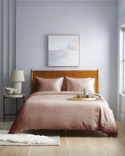Luxury Organic Sateen Duvet Cover - Twin / Ivory
