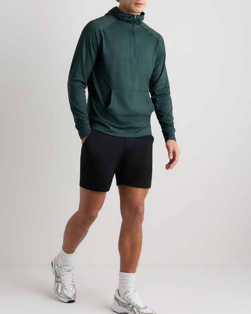 Flowknit Performance Half-Zip Hoodie - S / Heather Green