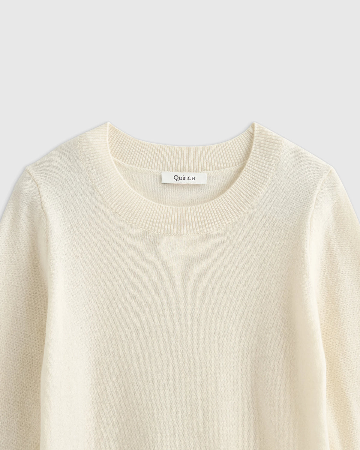 Washable Cashmere Crewneck Sweater - 6 / Heather Grey