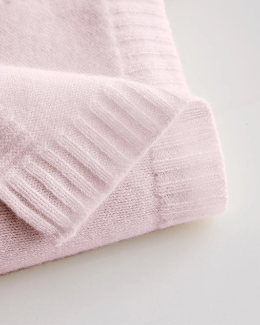 Mongolian Cashmere Luxe Knit Baby Blanket - One Size / True Navy