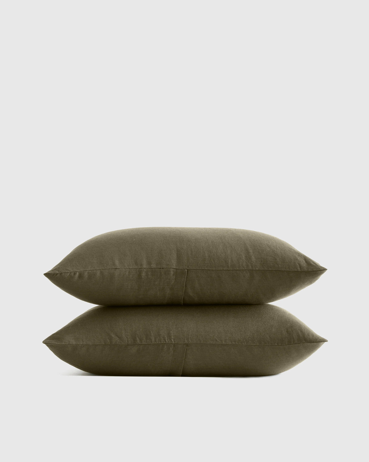 European Linen Sham Set - Standard / White