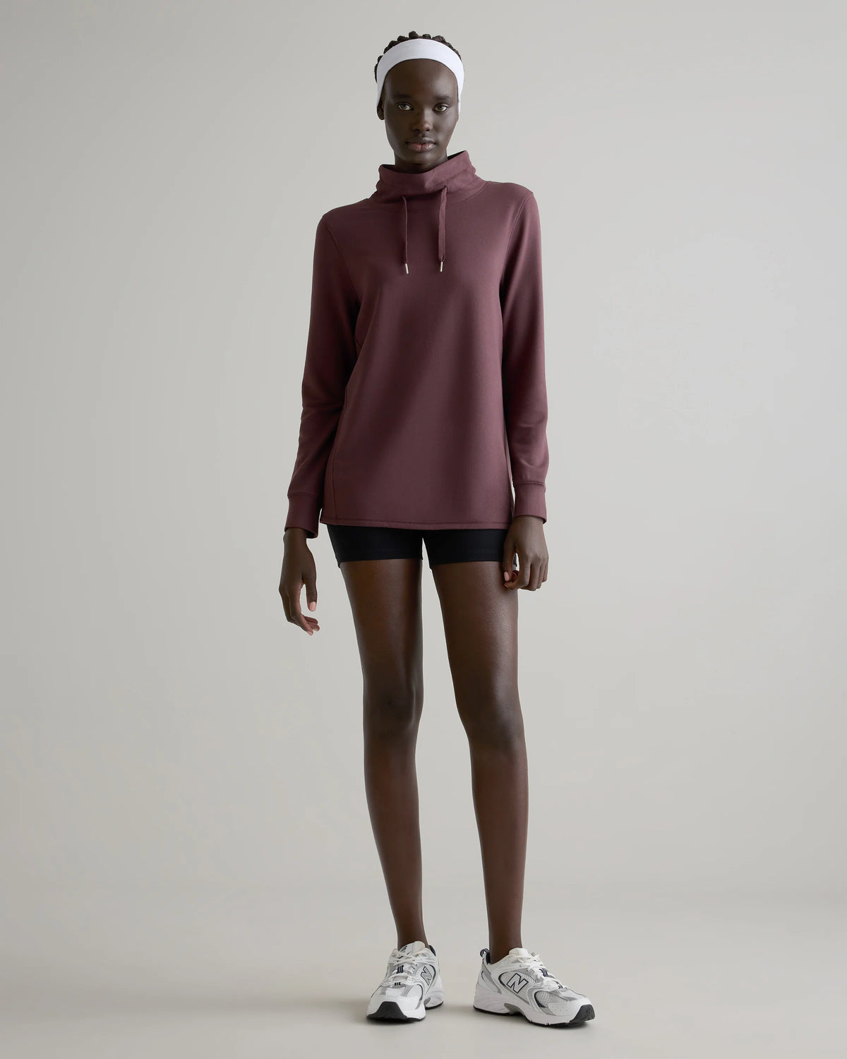 SuperSoft Fleece Mock Neck Pullover - XS / Navy