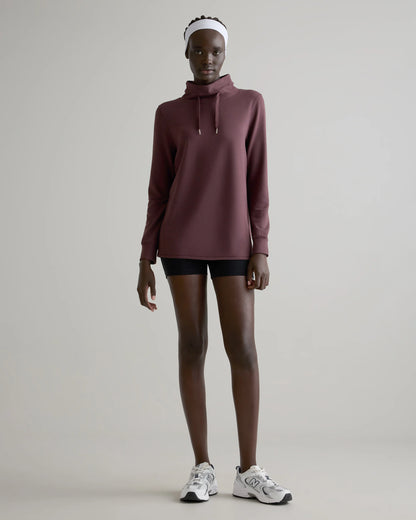 SuperSoft Fleece Mock Neck Pullover - XS / Navy