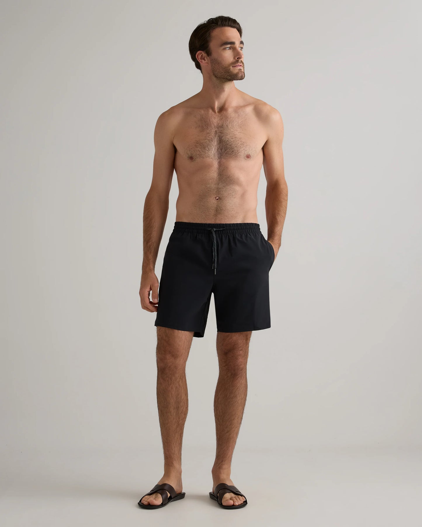 Italian Swim Trunks - 7" - XS / Navy Diamond Geo