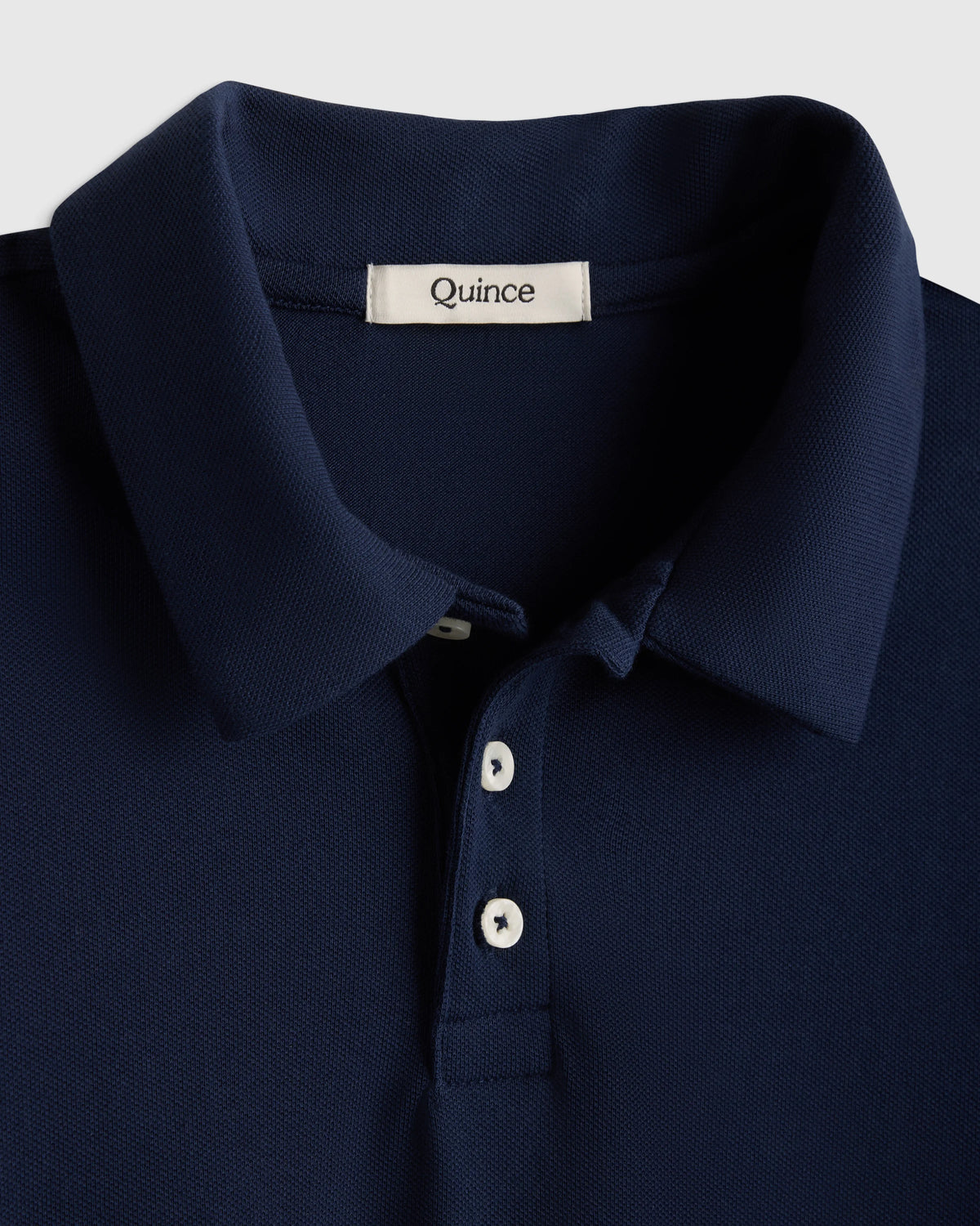 Organic Cotton Long Sleeve Pique Polo - 6 / White