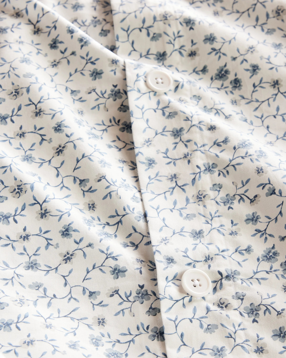 Organic Crisp Percale Duvet Cover - Twin / Ivory