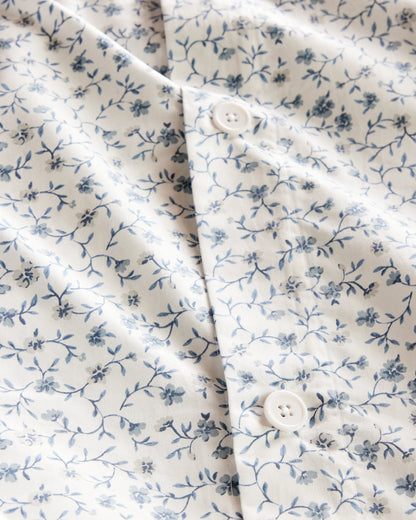 Organic Crisp Percale Duvet Cover - Twin / Ivory